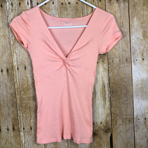 Express Ribbed Sexy Basic Tee Shirt